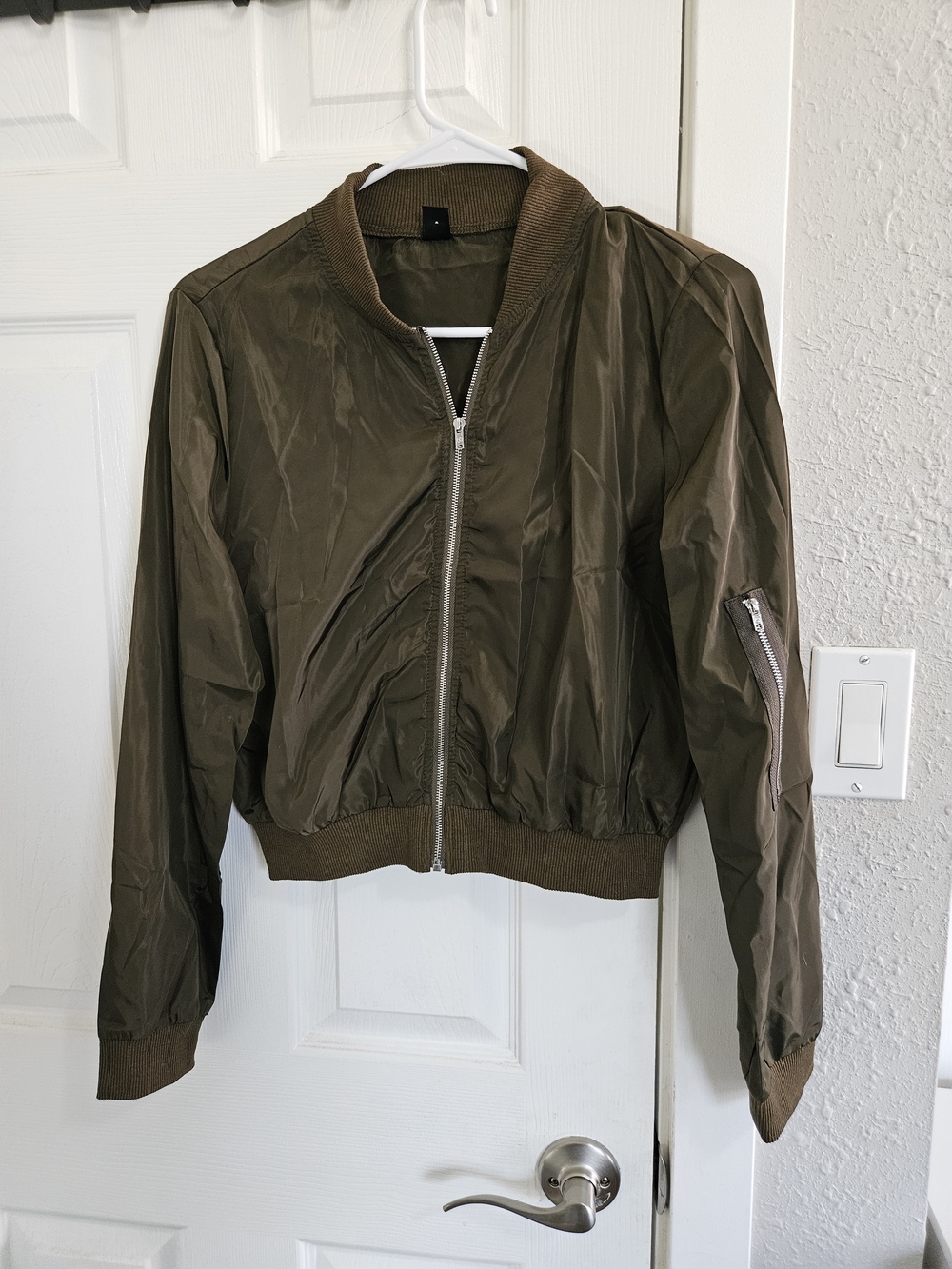 SHEIN Green Bomber Jacket - Picture 2 of 6